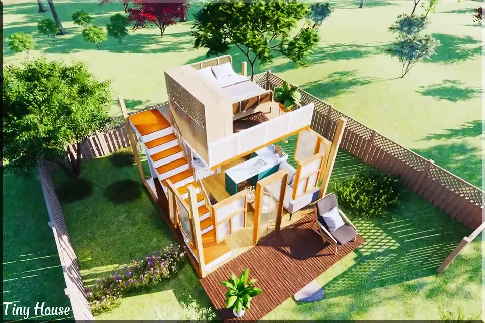 Thiết kế tiny house 16m2