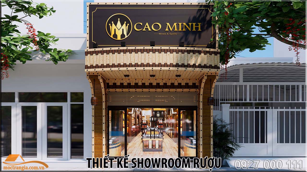 Thiết kế thi công showroom rượu – Phòng trưng bày rượu