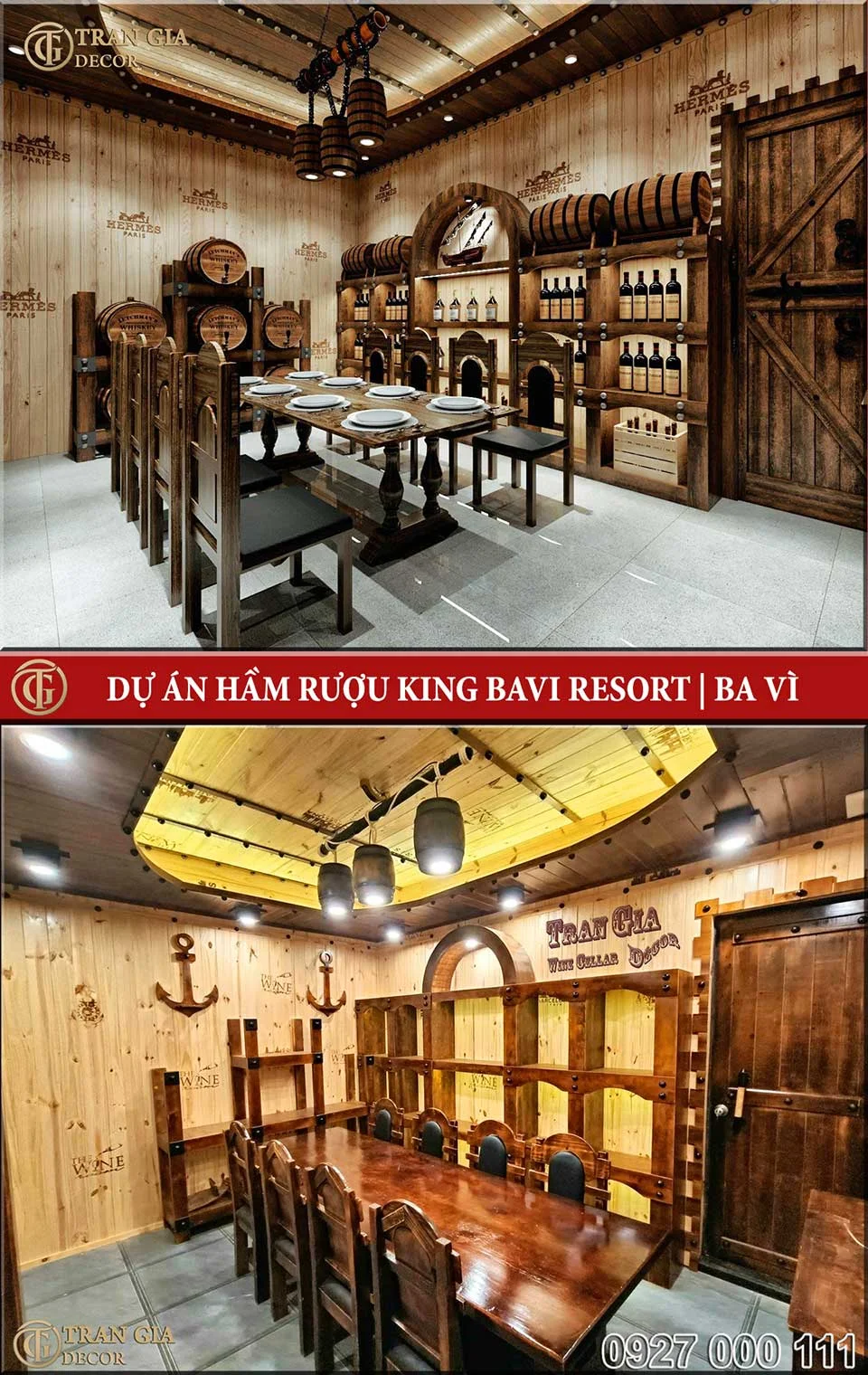 Thiết kế và thi công xây dựng hầm rượu King Bavi Resort