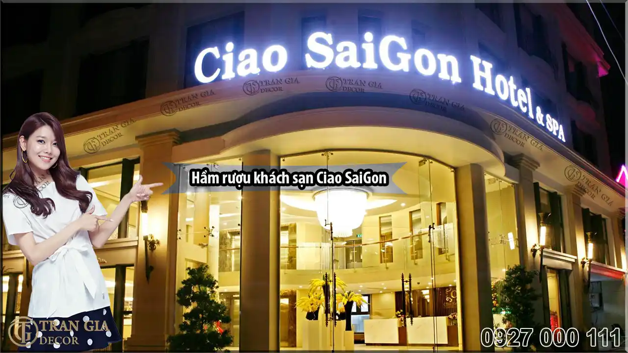 Hầm rượu khách sạn Ciao SaiGon Hotel & Spa 4 sao ở TpHCM